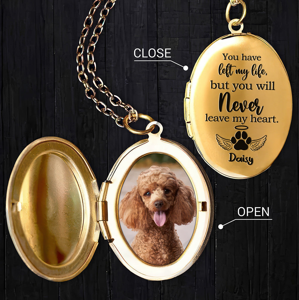 Custom Dog Cat in Heaven Photo Personalized I am Alway With You Locket Necklace CH07 895576