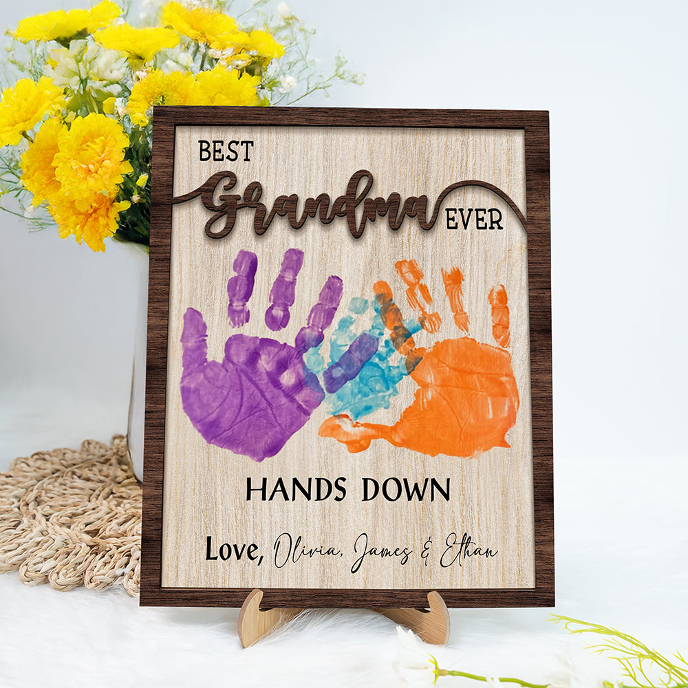 Best Mom Ever Mother's Day 2-Layered Wooden Plaque With Stand TH10 892975