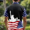 Custom Name USA 250th Anniversary American Flag Polo Shirt - Patriotic 1776–2026 Polo Gift for 4th of July LM32 899705