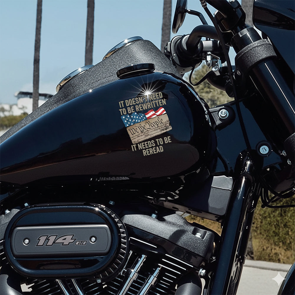 We The People US Flag Car Window Decal Sticker HA75 898234