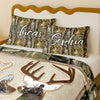 Custom Photo Hunter Couple Quilt Bedding Set Gift For Couple, Husband, Wife TH10 896725