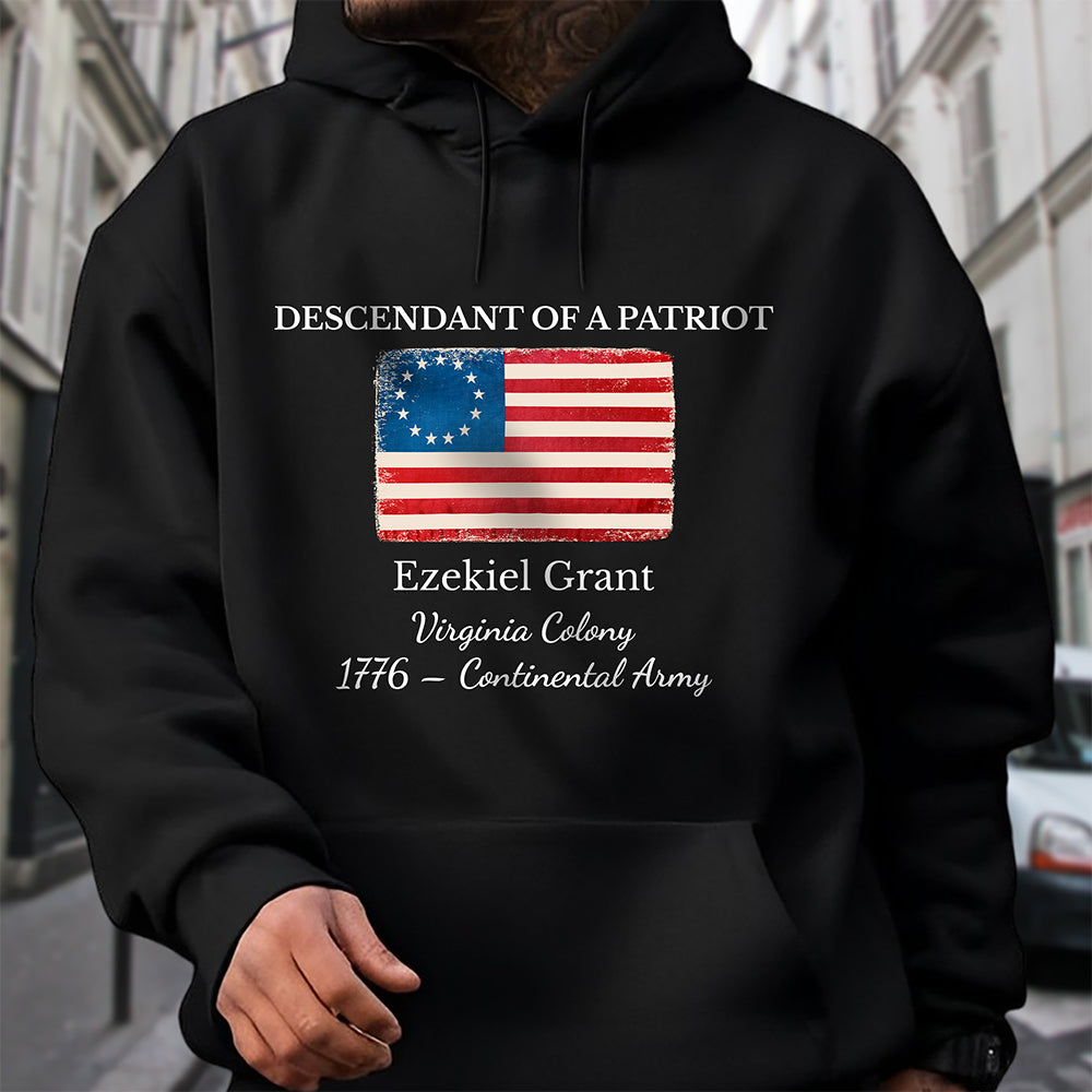 Custom Descendant of a Patriot Heritage Dark Shirt LM32 895551