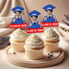 Custom Funny Face Class of 2026 Cupcake Toppers, Personalized Photo Graduation Party Favors LM32 899423