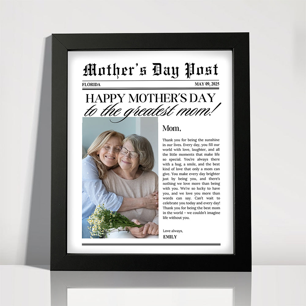 Custom Photo The Greatest Mother For Mother's Day Picture Frame TH10 892597