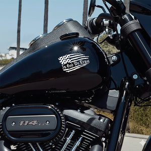 In God We Trust Decal Sticker - American Flag Car Window Decal Sticker HA75 898374