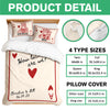 How Lucky Are We Custom Couple Name Bedding Set Valentine Gift Anniversary Gift For Couple CH07 899846