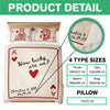 How Lucky Are We Custom Couple Name Bedding Set Valentine Gift Anniversary Gift For Couple CH07 899846
