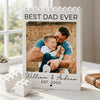 Best Dad Ever Custom Dad & Kid Photo Building Brick Block Photo Block for Dad For Father Day, Birthday Gifts CH07 911586