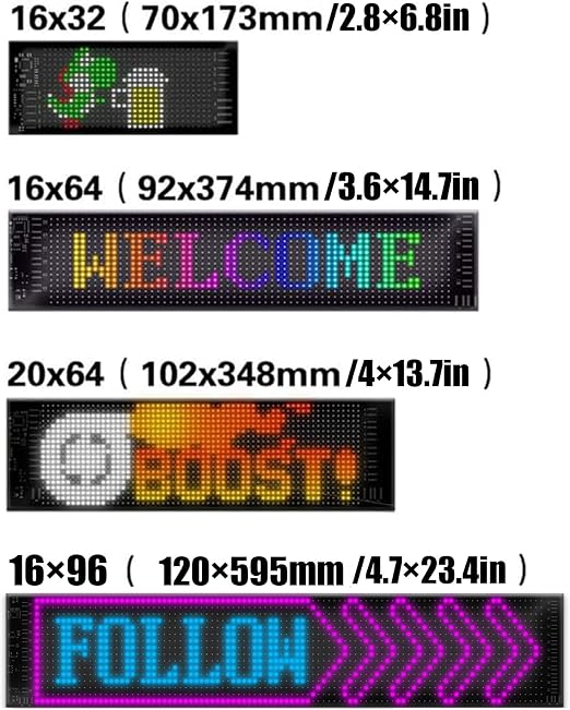 Demon LED Eyes for Car Truck Windshield, Programmable Animated LED Sign, Flexible Car Window Light, Halloween Car Decor HA75 922204