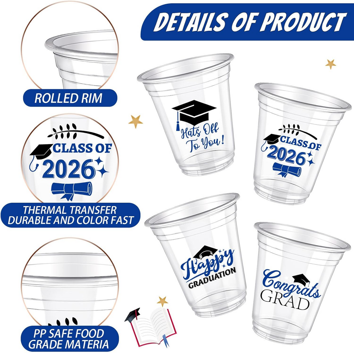 Congrats Graduation Class Of 2026 Plastic Cup 16oz TH10 169681