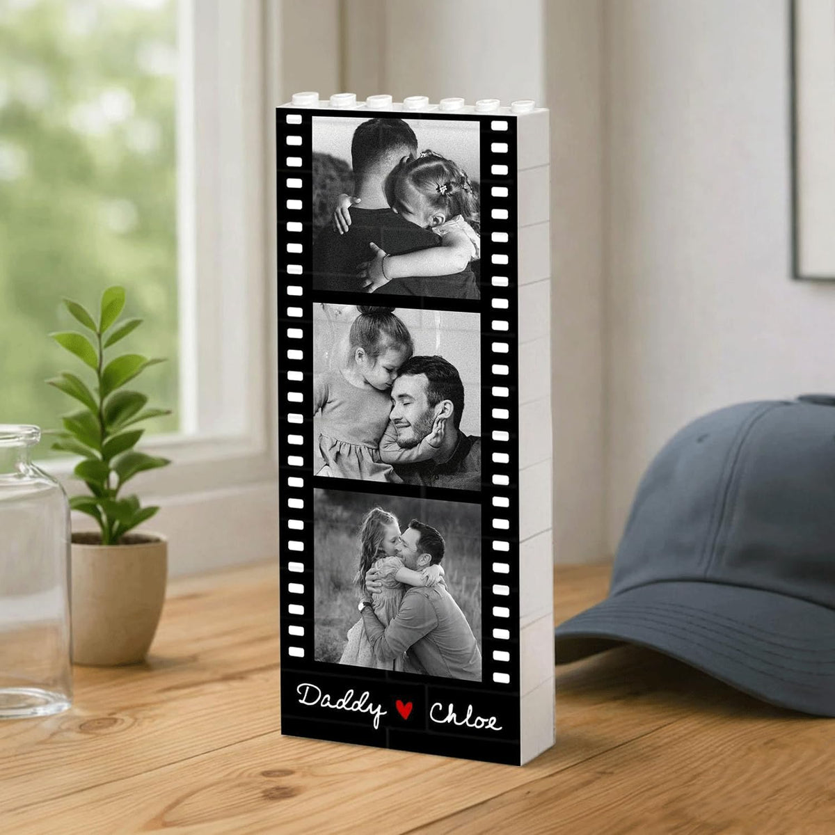 Custom Dad & Kid Booth Lego Personalized Building Block Photo Block for Dad CH07 911582