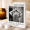 Best Dad Ever Custom Dad & Kid Photo Building Brick Block Photo Block for Dad For Father Day, Birthday Gifts CH07 911586