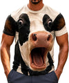 Funny Shocked Animal Face 3D T-Shirt Novelty Graphic Tee CH07 180792