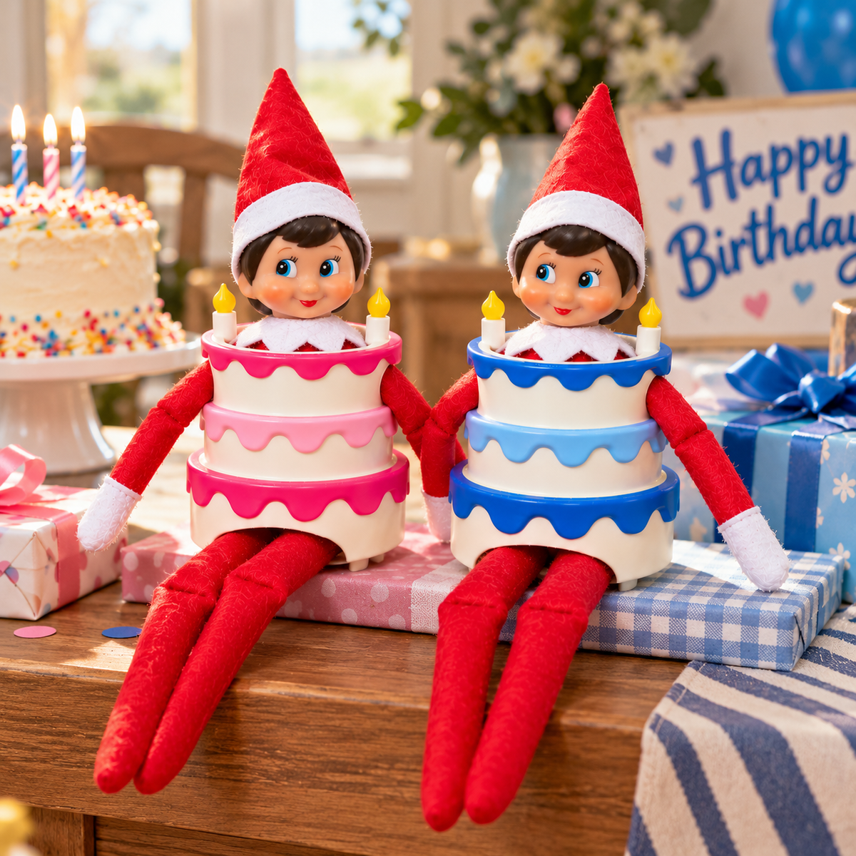 3D Printed Birthday Cake Outfit Elf Costume, Holiday Elf Accessories LM32 670447