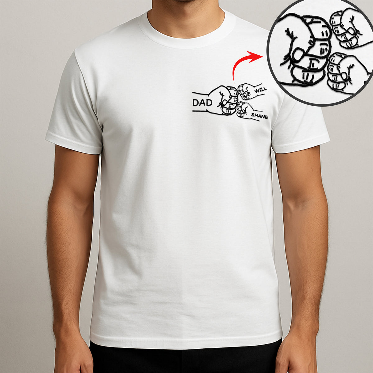 Personalized Dad With Kids Hand To Hand Bright Shirt Family Gift TH10 894349