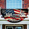 Custom Family Name 250 Years We The People Non-Pleated Fan Flag HA75 920908