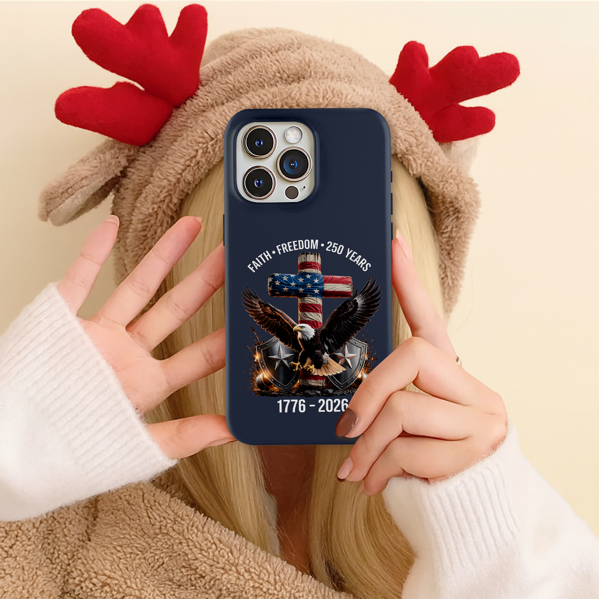 250 Years of Freedom 1776 - 2026 Eagle Patriotic Phone Case HA75 920316