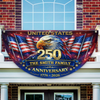 Personalized U.S 250th Anniversary with Family Name Non-Pleated Fan Flag CH07 911098