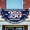 Custom Name America 250 Years Semiquincentennial Patriotic 1776-2026 Fan Flag CH07 910576