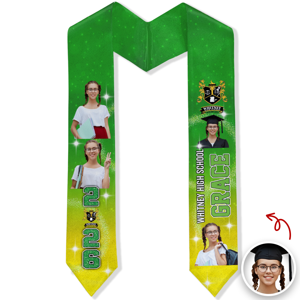 Class of 2026 Custom Photo Graduation Stoles Senior Gift CH07 910870