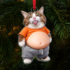 Custom Photo Squishy Acrylic Ornament – Personalized Birthday Gifts For Dog Cat Lovers, Dog Dad And Mom, Cat Owners - Professional Comedian In Fur HO82 903348