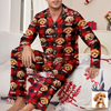 Custom Dog Photo Name Christmas Light Snow Pajamas CH07 899594