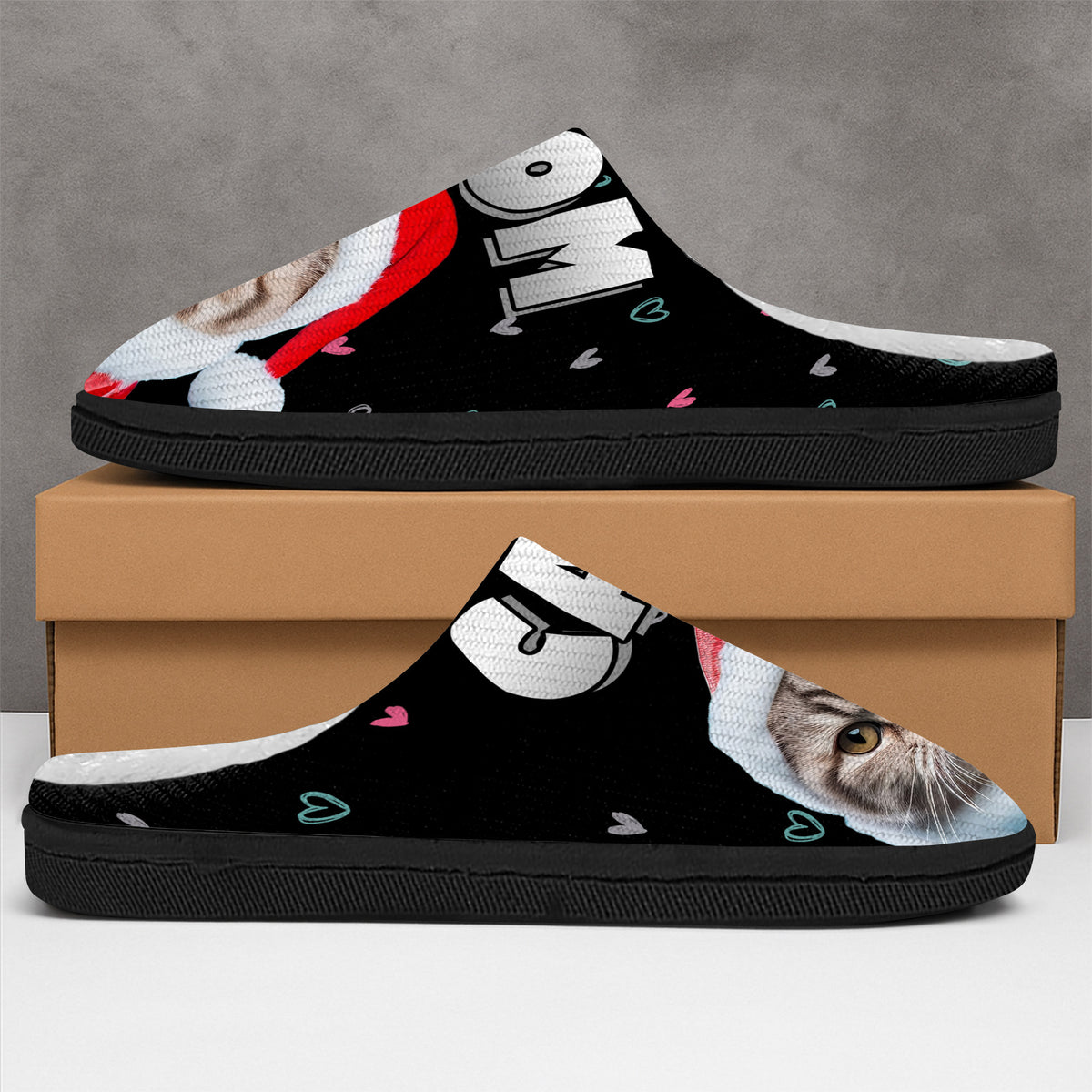 Custom Photo Cat Mom Personalized Slippers Gift For Cat Lovers CH07 896790