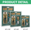 Happy Father's Day Cat Dad Figure Personalized Acrylic Block Plaque HA75 892356