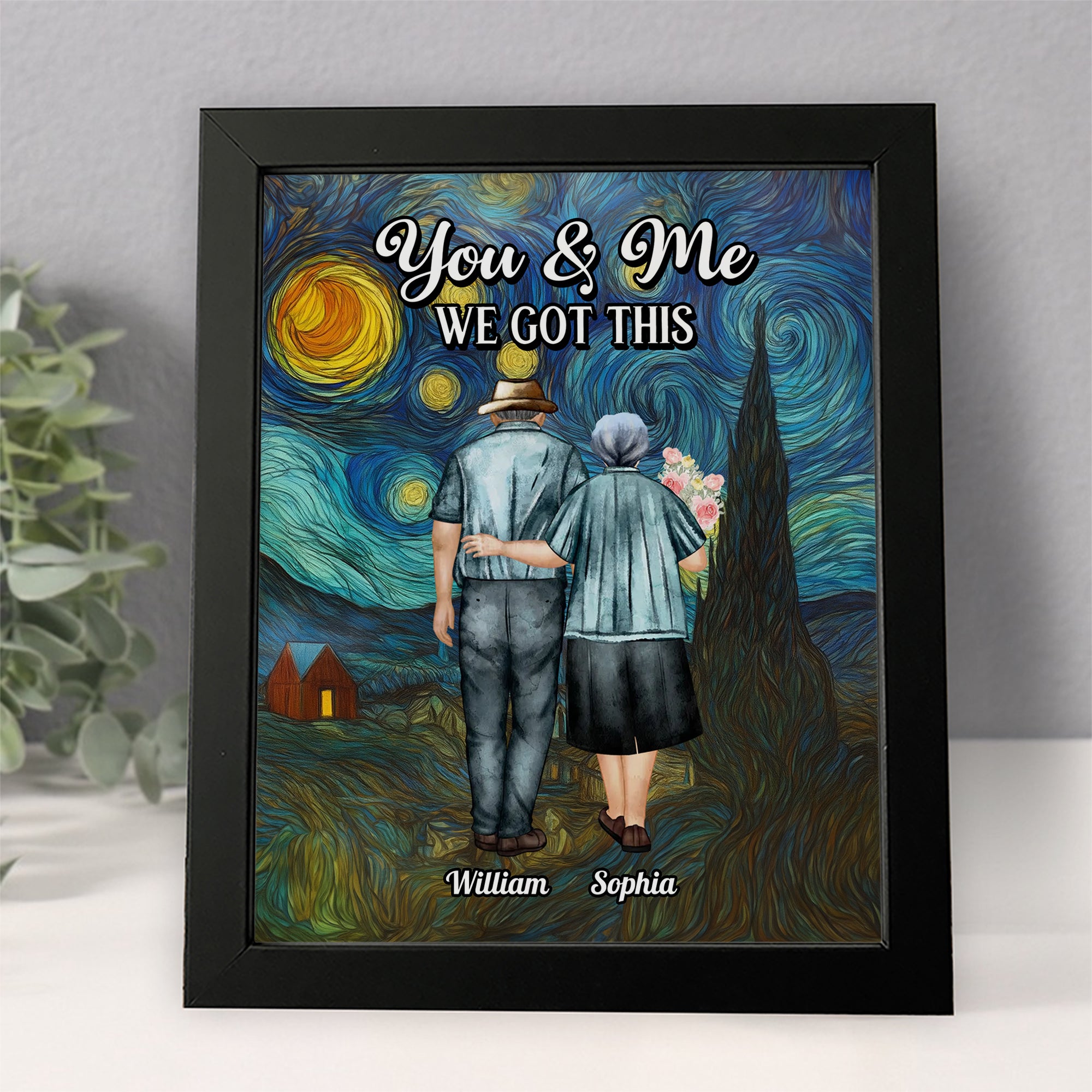 You & Me We Got This Starry Night Personalized Picture Frame Anniversary Gifts For Couple CH07 896492