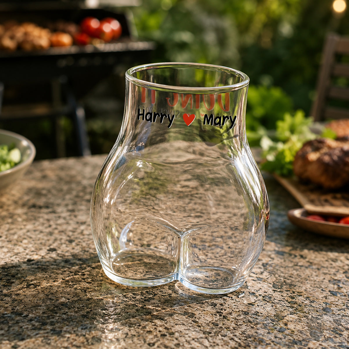 Funny Ass Body Shaped Glass Cup For Home Bar Party - Personalized Gift For Him, Boyfriend, Girlfriend, Couple HO82 902520