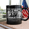 Prayers Up for Charlie Kirk Great America Patriot Black Mug HO82 65746