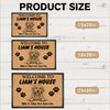 Custom Photo Welcome To Dog House Dog Vintage Doormat HA75 921900
