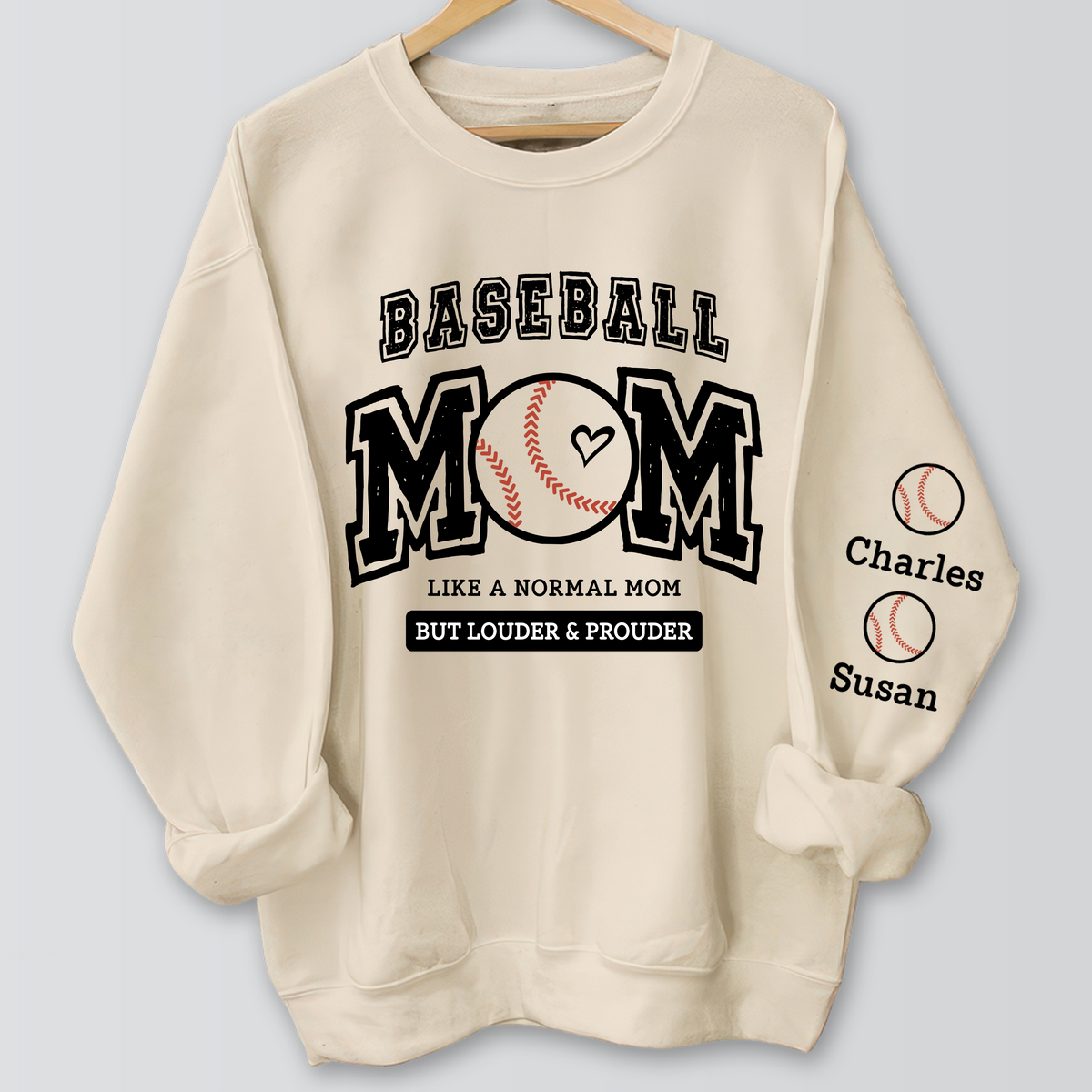 Baseball mama, Loud and Proud Baseball Sweatshirt Personalized Gift For Mother's Day HO82 893644