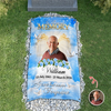 Custom Photo In Loving Memory Memorial Grave Blanket – Personalized Sympathy Gift CH07 910672