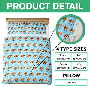Custom Photo And Name Quilt Bedding Set For Dog Lover TH10 896677