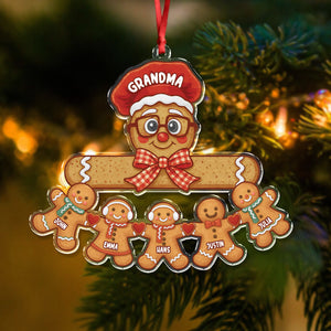 Personalized Gift Ginger With Love Grandkids Christmas Acrylic Ornament LM32 897111