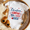 Personalized Kid Name Cousin Crew 4th of July Baby Onesie LM32 893519