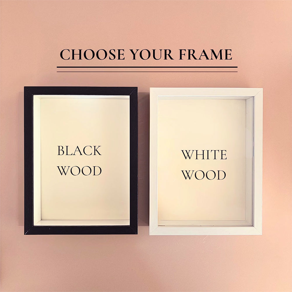 Personalized Mum Shadow Box Frame With Mini Dry Flower Bouquet, Mothers Day Gift HA75 920798