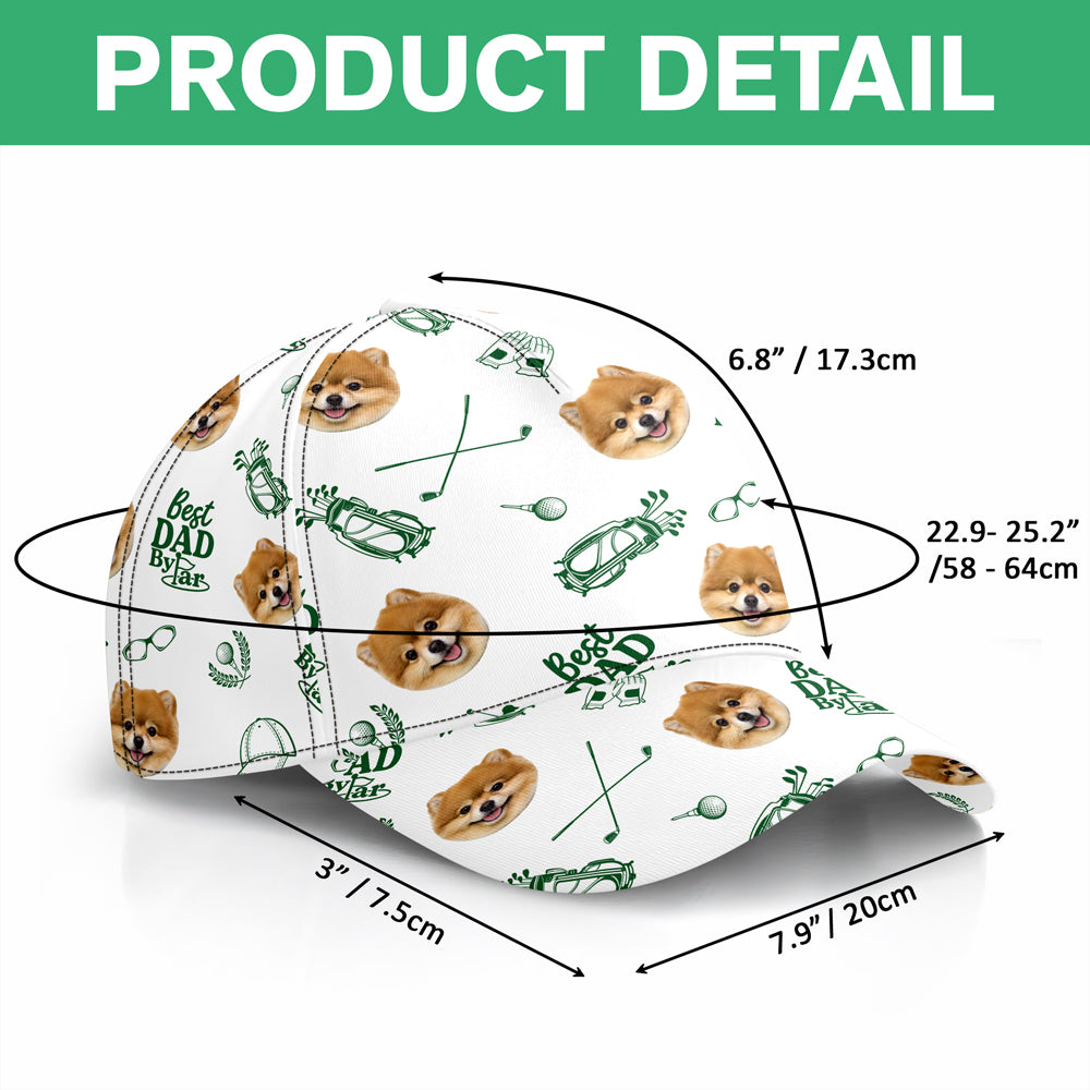Custom Photo Best Dad By Par Classic Cap - Gift for Golf Dad HA75 921280