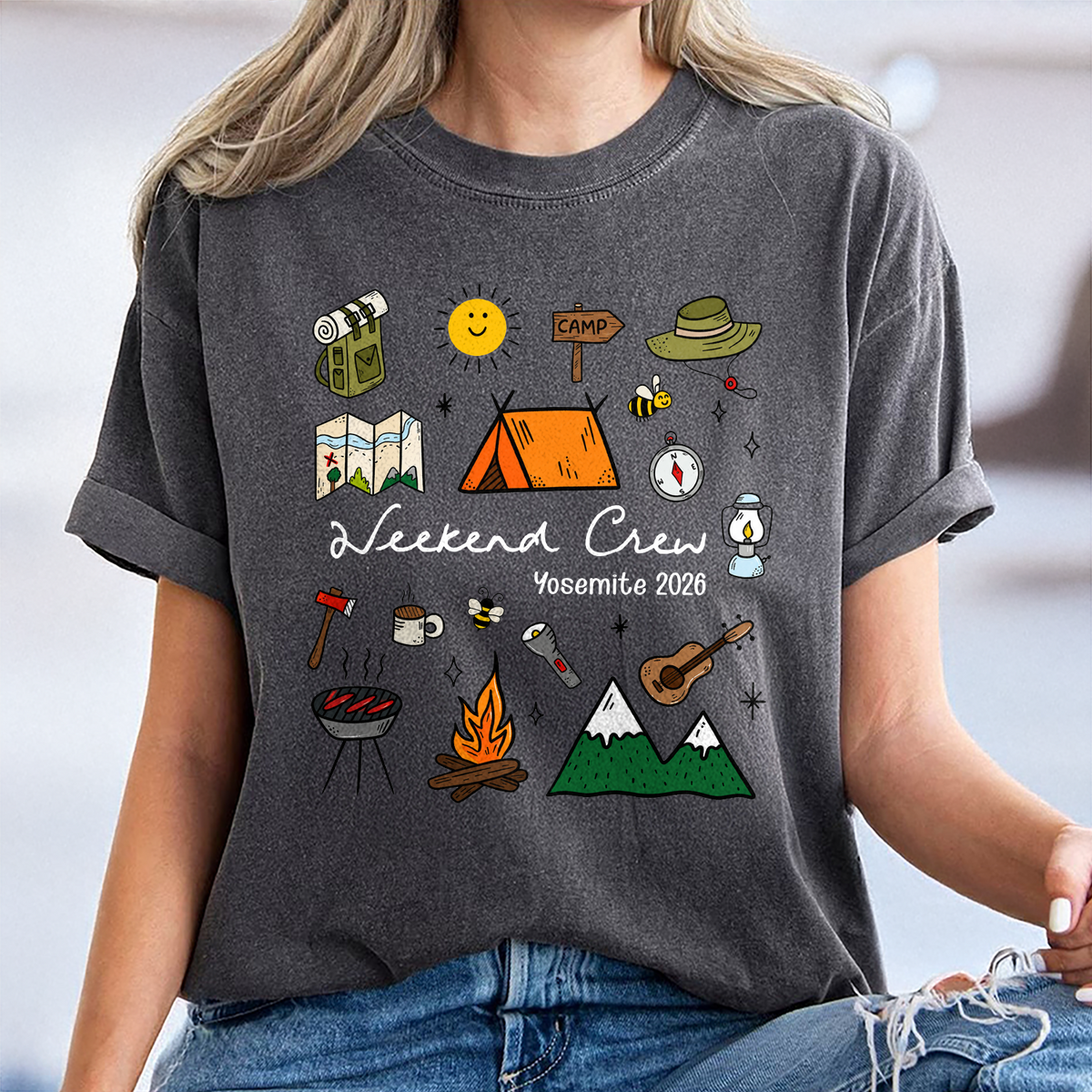 Personalized Weekend Crew 2026 Comfort Shirt, Camping Trip, Family Camping Vacation Gift TH10 170431