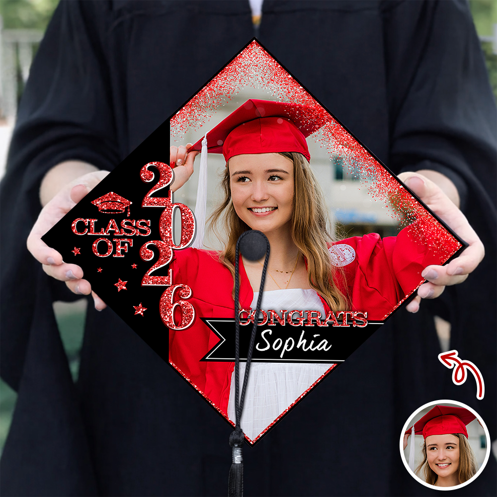 Personalized Photo Class Of 2026 Graduation Cap Topper HO82 901568
