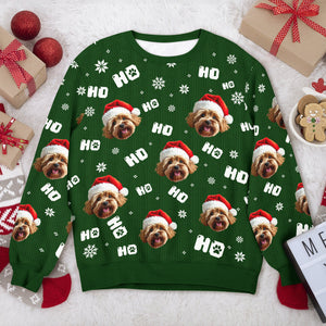 Custom Funny Dog Photo Christmas Ugly Sweater Personalized Gift For Dog Lover CH07 896672