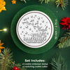 Personalized Family Name Merry Christmas With Flying Santa Cookie Stamp - Holiday Baking Gift For Family HA75 919636