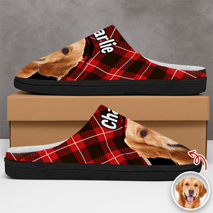 Custom Photo Dog Mom Dog Dad - Personalized Slippers HO82 900006
