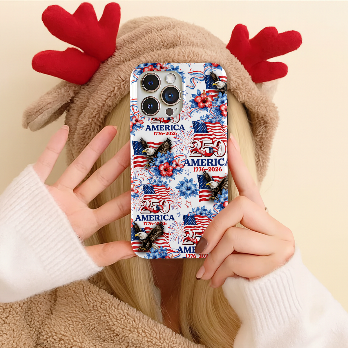 250 Years America 1776-2026 Patriotic Phone Case HA75 920224