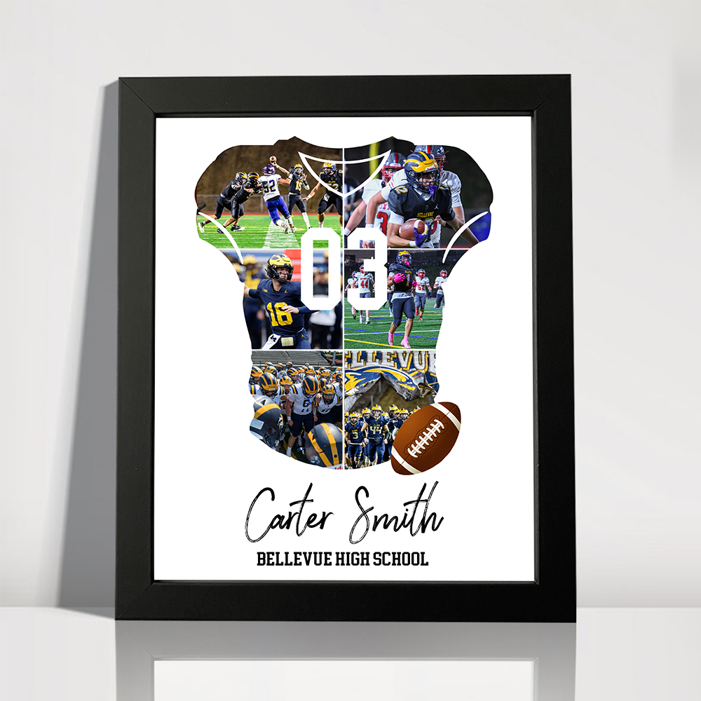 Senior 2026 Football Photo Collage Personalized Picture Frame HO82 900718