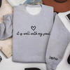 Personalized It Is Well With My Soul Sleeve Print Sweatshirt LM32 899473