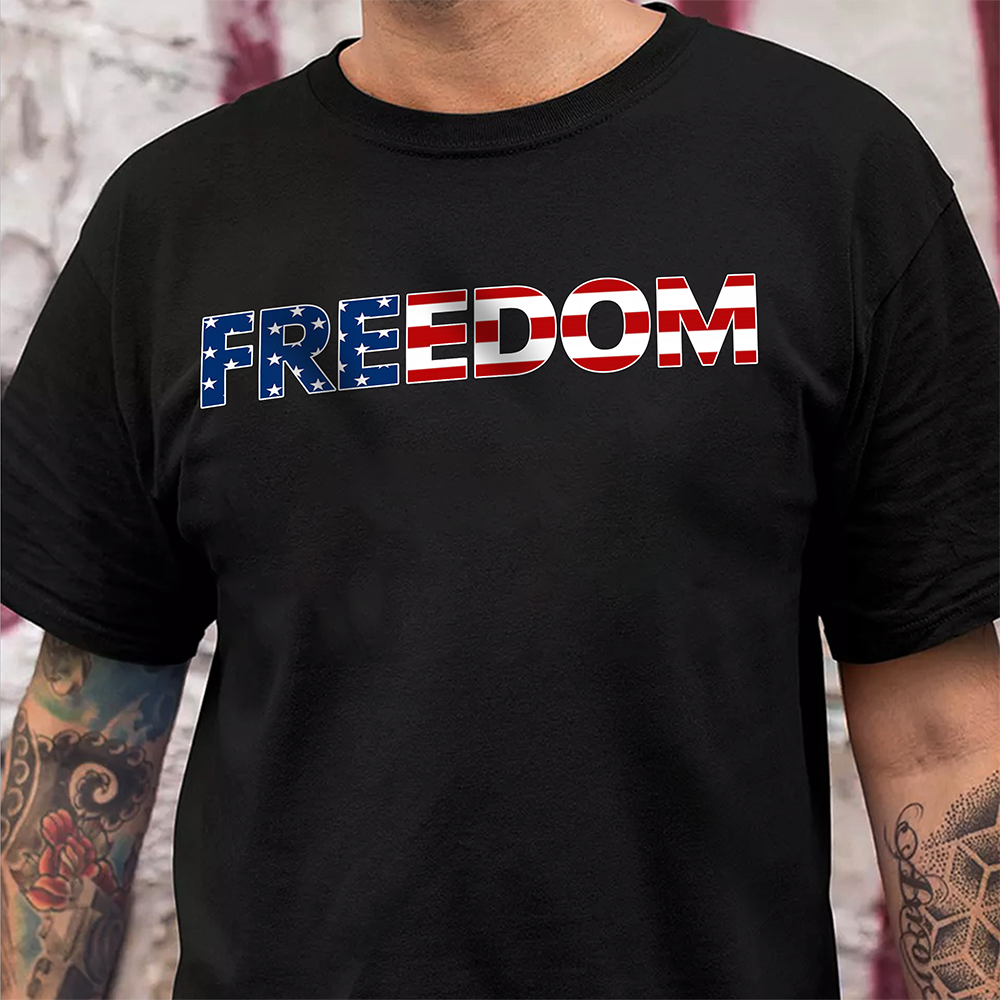 America 250 Years Of Freedom Back & Front Dark Shirt TH10 169339