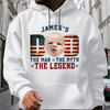 Custom Kid Photo - Dad, The Man The Myth The Legend Dad Bright Shirt HA75 892468