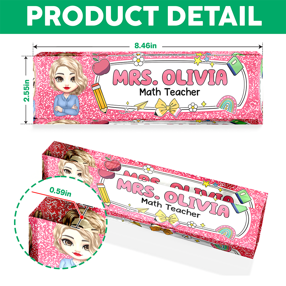 Personalized Teacher Acrylic Desk Name Plate Back To School Gift For Teacher CH07 896214